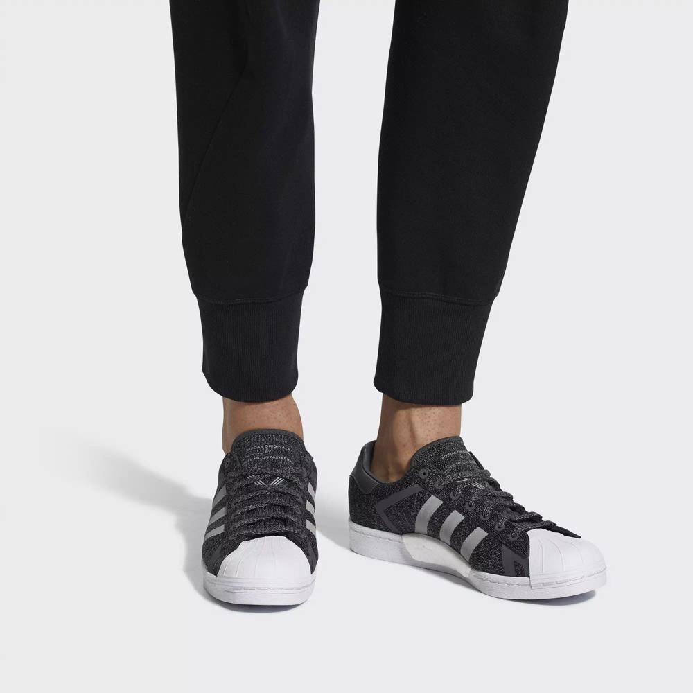 Adidas Superstar White Mountaineering Tenis Negros Para Hombre (MX-34165)
